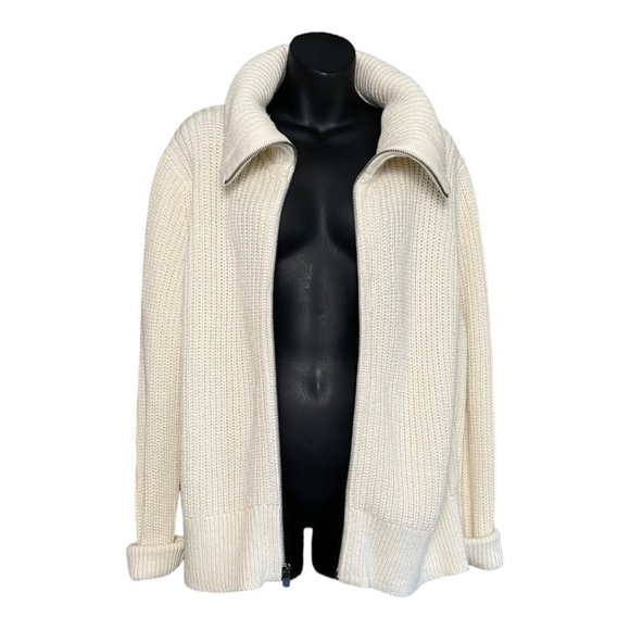 Banana Republic Cream Zip-Up Cardigan - Picture 3 of 10